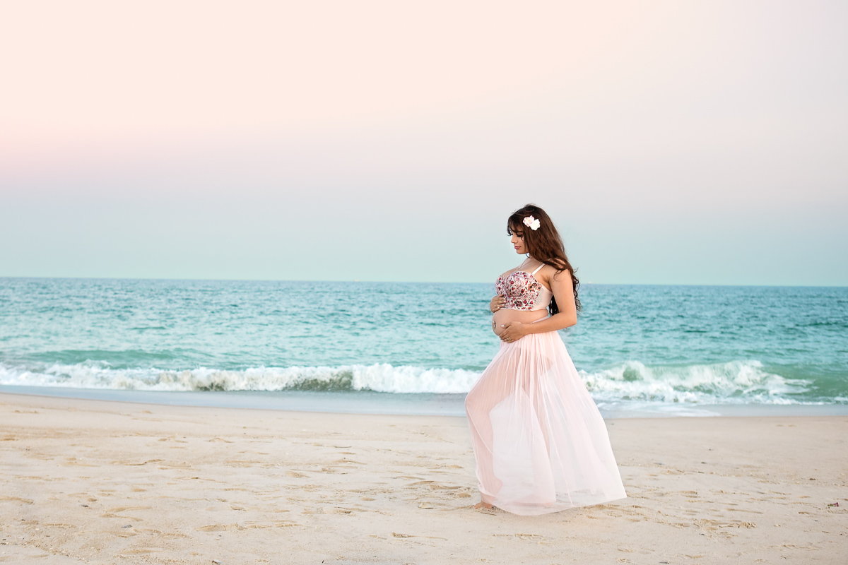 Long Island Beach Maternity Photographer